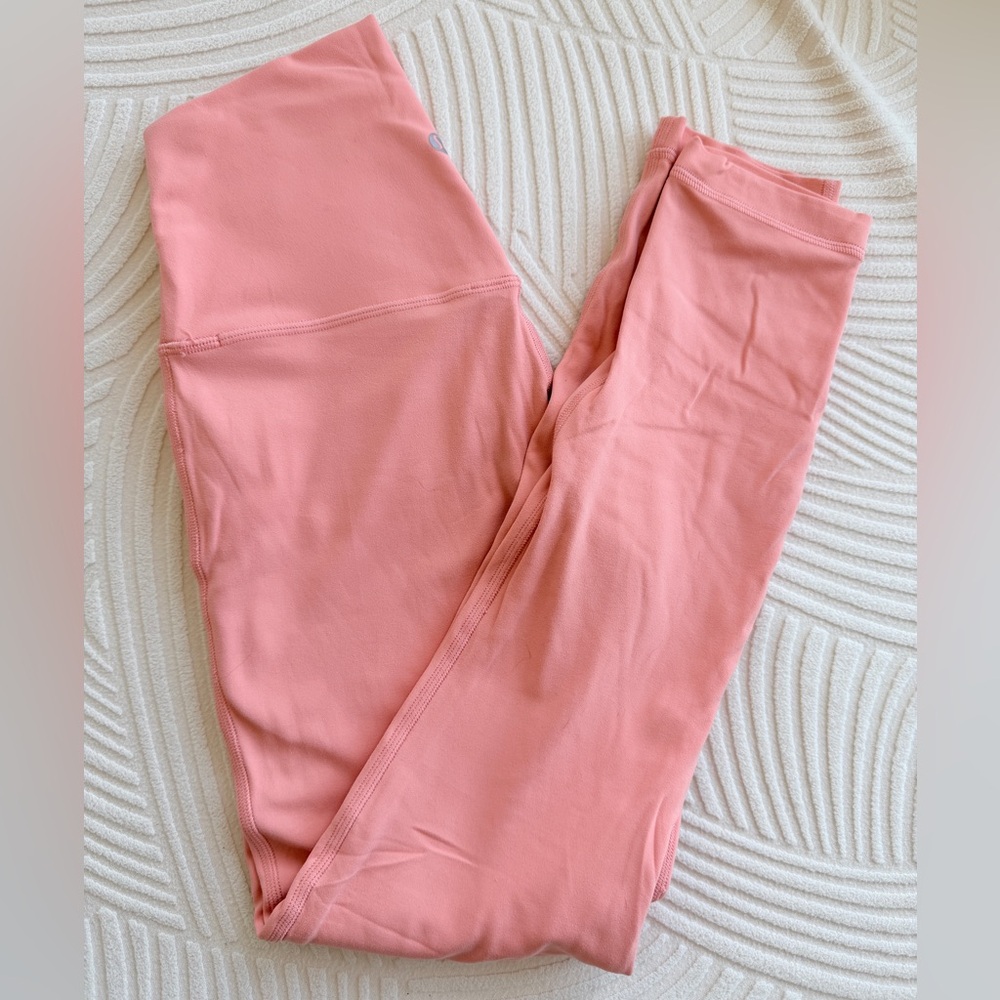 Lululemon High Rise Align Pant 25" in Sunny Coral
